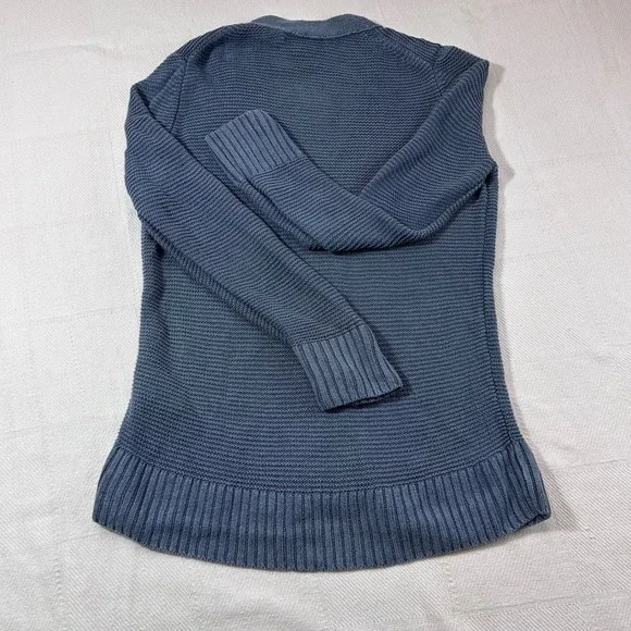 Banana Republic Blue Knit Cardigan Sweater Linen Size S/XS - Picture 4 of 4